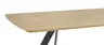 Esstisch Bat - LB ca. 200x100 cm, Wildeiche massiv, Metall schwarz