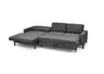 Ecksofa CALM MOVE 2.0 - Longchair links mit 2,5-Sitzer, Schlaffunktion, Feincord, Anthrazit