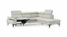 Ecksofa Felipa - 2,5-Sitzer mit Ecke rechts inkl. Armlehne verstellbar und Rückenlehne/Sitztiefe verstellbar (motorisch), Stoff, Natur