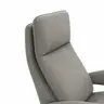 Sessel Tulsa Relax - Größe L, inkl. Kopf-/Fußteil/Rückenlehne verstellbar, Leder, Graubeige