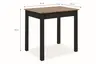 Esstisch - LB ca. 110x67 cm, Artisan Eiche Nachbildung, Schwarz