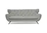 Sofa CHIRA - 3-Sitzer, Stoff, Hellgrau
