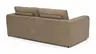 Sofa Stormy - 3-Sitzer, Stoff, Rauchbraun