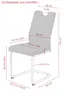Freischwinger - Stoff, Creme