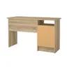 Schreibtisch - LB ca. 120x48 cm, Eiche Struktur Nachbildung, Weiß