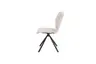 Stuhl Cupi - Stativ, Stoff, Ecru