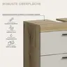Waschbeckenunterschrank - B ca. 60 cm, Evoke Eiche Nachbildung, Kaschmir
