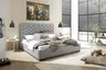 Bettgestell SANDRIN E- Liegefläche ca. 180x200 cm, Stoff, Taupe