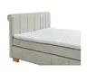 Boxspringbett - Liegefläche ca. 180x200 cm, Stoff, Hellgrau