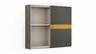 Schiebetürenschrank Loretto - B ca. 280 cm, Lack matt, Anthrazit