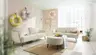Sofa CARLLOTA - 3-Sitzer, Stoff, Natur