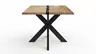 Esstisch Kima - LB ca. 180x100 cm, Wildeiche massiv mit Epoxid-Harz