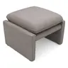 Hocker Tenero - inkl. Sitzhöhe verstellbar, Stoff, Grau