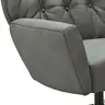 Drehsessel Maximilian - Leder, Grau