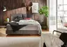 Boxspringbett Alpin - Liegefläche ca. 180x200 cm, Stoff, Anthrazit