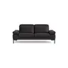 Sofa Braska - 2,5-Sitzer, inkl. Kopfstütze verstellbar, Leder, Anthrazit