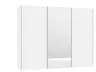 Schwebetürenschrank JOIN IT- B ca. 303 cm., Weiß, Glas, Weiß, Spiegel