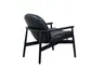 Loungesessel Frost - Leder, Schwarz