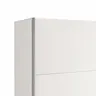 Schwebetürenschrank Viana - B ca. 241 cm, Lack, Weiß