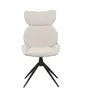 Stuhl MIRNA - drehbar, Stoff, Beige