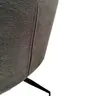 Armlehnstuhl MARYBEL - drehbar, Stoff, Grau