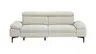 Sofa Felipa - 3-Sitzer inkl. Relaxfunktion (motorisch) und Kopfteil verstellbar, Stoff, Natur