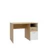 Schreibtisch FILIPO- LB ca. 110x60 cm, Eiche Dekor, Weiß