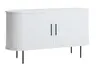 Sideboard - B ca. 120 cm, Eiche Furnier, Weiß
